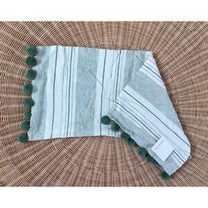 NEW Serena & Lily Luca Pillow Cover (14”x30”)-Moss Green